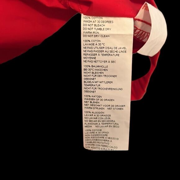 Boohoo  Red Ruffle Tiered Dress Size 6 - Picture 2 of 7